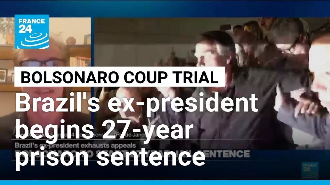 Brazil's former President Jair Bolsonaro begins 27-year prison sentence for coup attempt