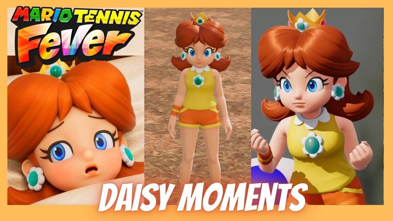 ✿ All Daisy Adventure Mode Moments | Mario Tennis Fever ✿