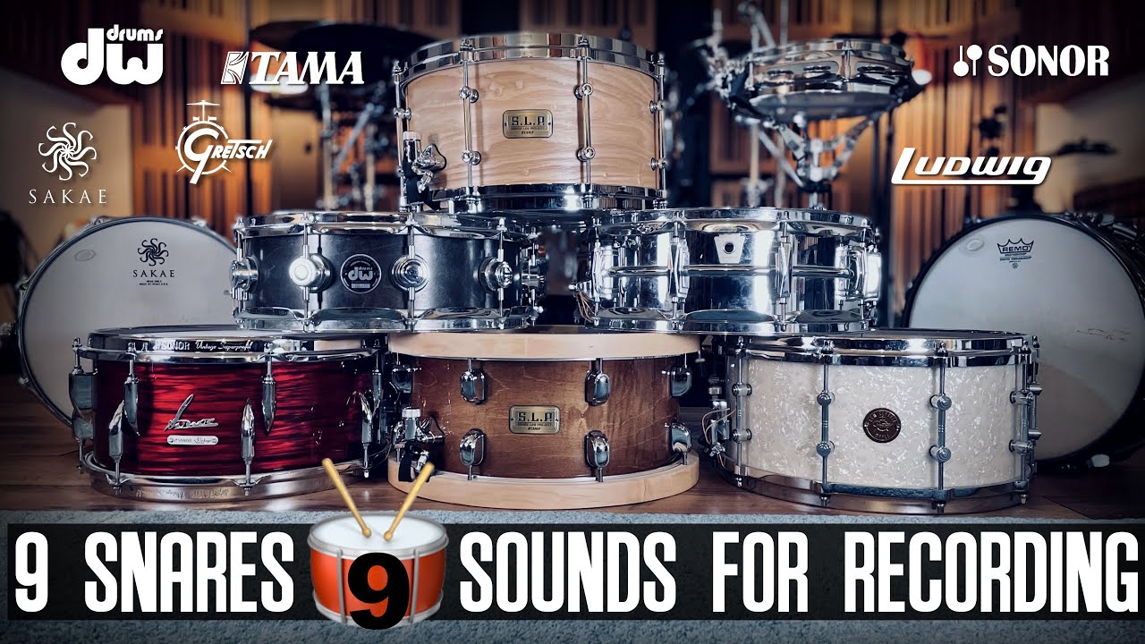 9 great snare drums for studio recording: Sonor | Tama | DW | Gretsch | Ludwig | Sakae