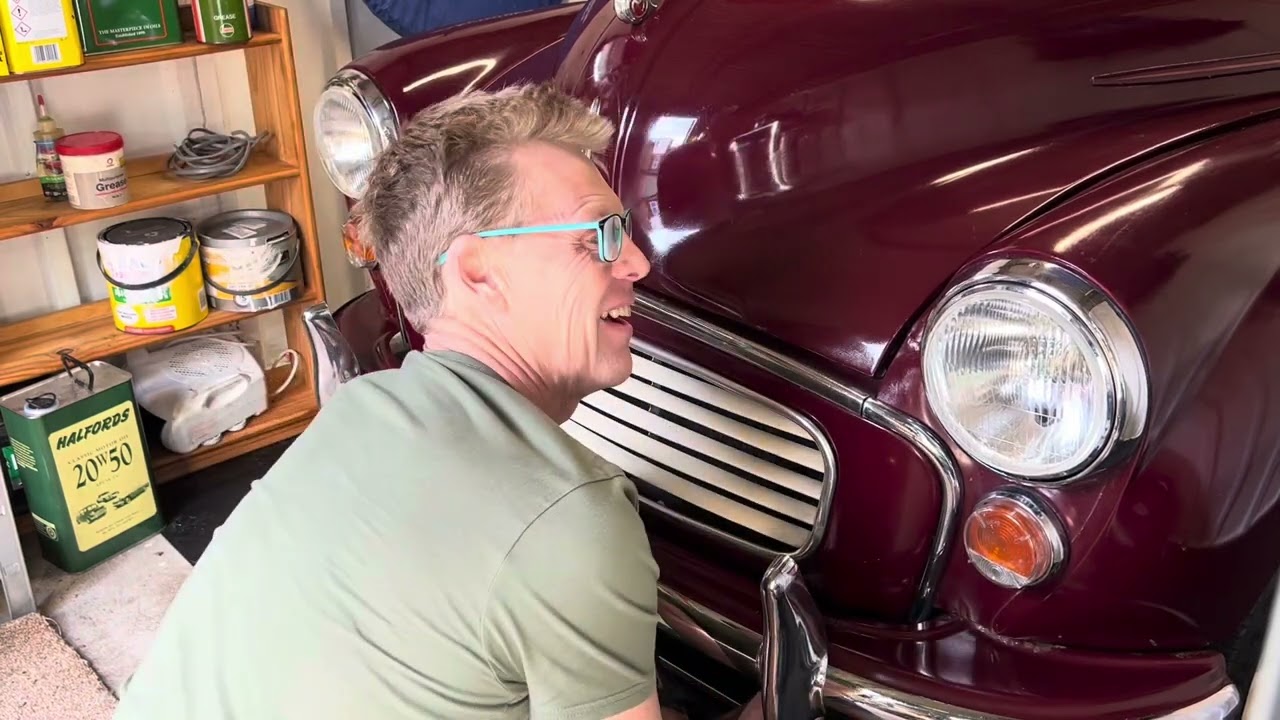 A new look for Bob: Morris minor bumper removal