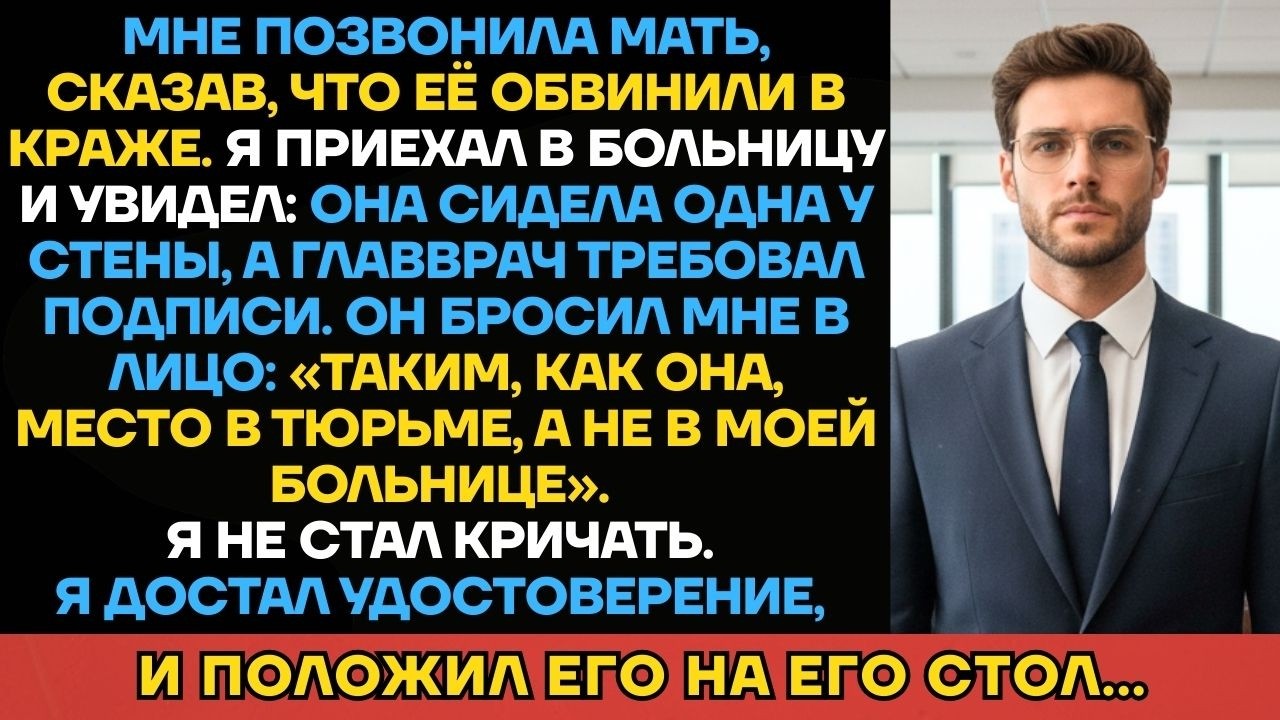 «Убирайся Вон!» — Орал Главврач На Мать. Но Когда Он Увидел Моё Удостоверение — Сам Побледнел И...