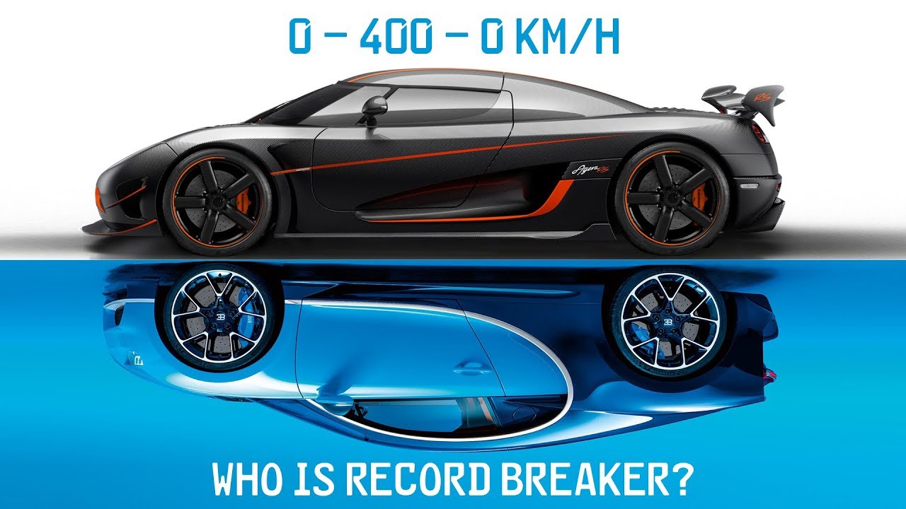 Bugatti Chiron Vs Koenigsegg Agera RS ► 0-400-0 Km/h Battle