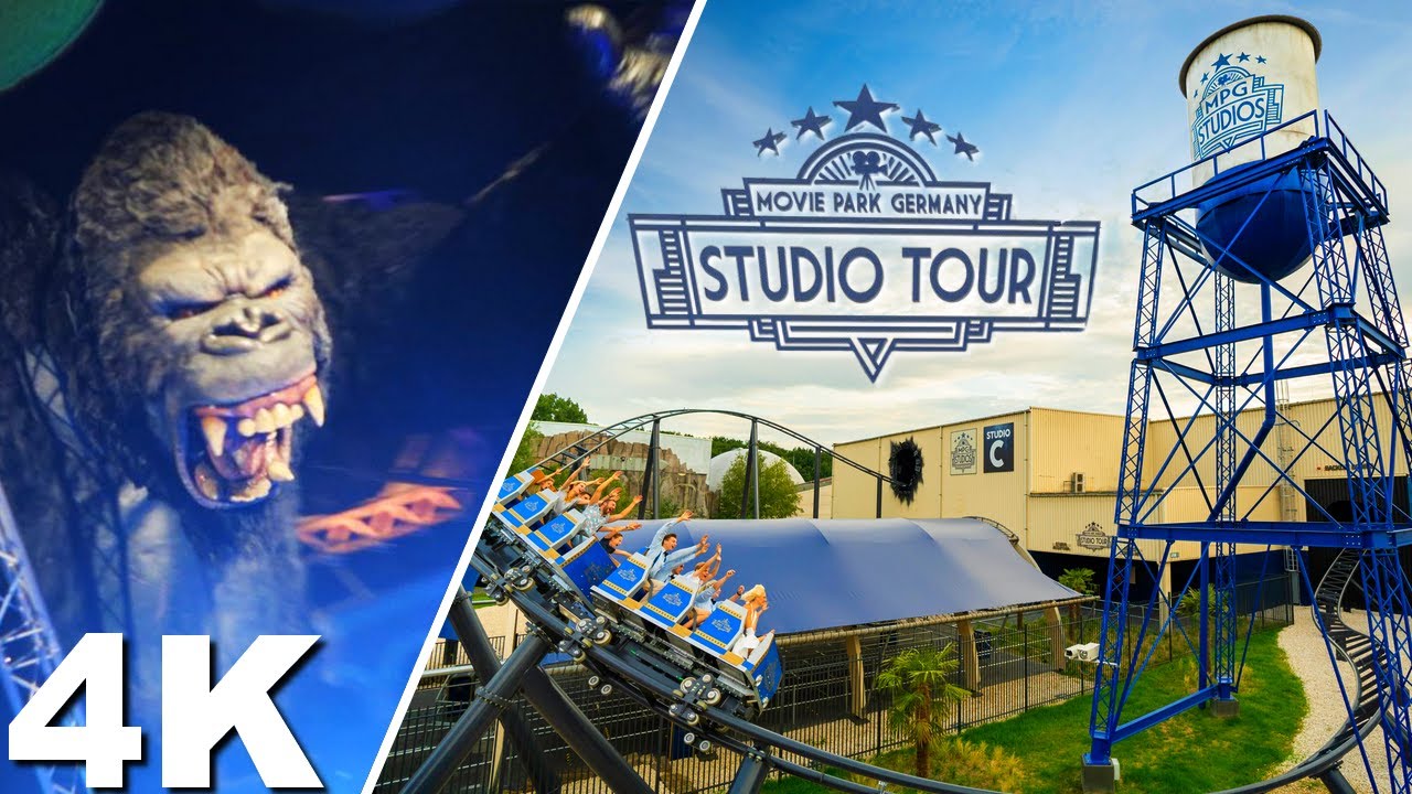 Studio Tour [On-Ride with Queue 4K POV] - Movie Park Germany