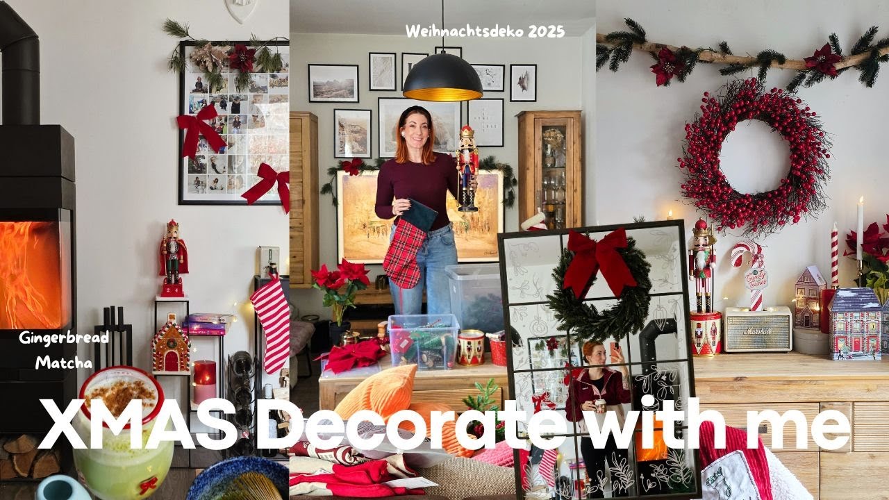 Cosy Christmas Diaries #3🎄✨Dekoriert mit mir f&uuml;r Weihnachten, XMAS-Deko 2025 & Gingerbread Matcha