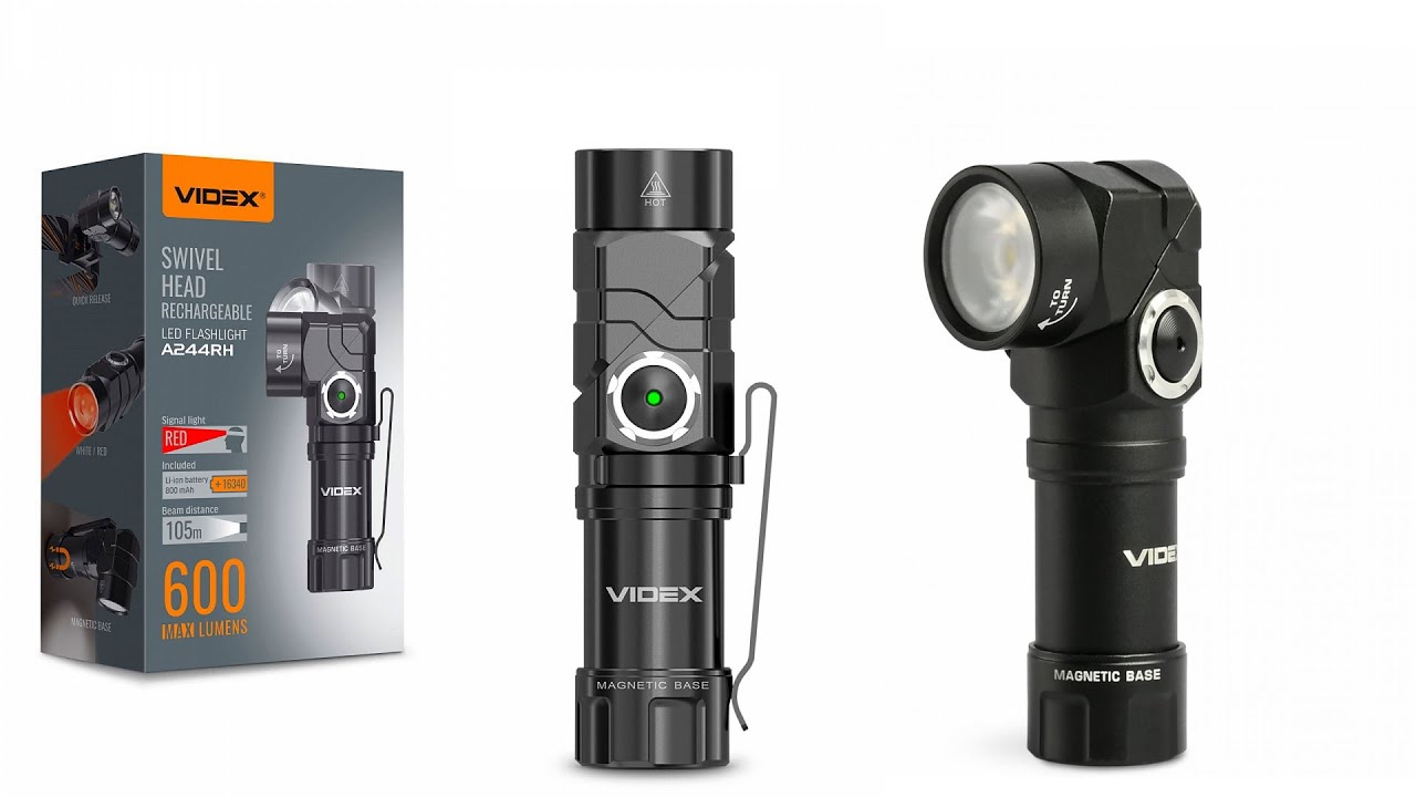 Світлодіодний ліхтарик VIDEX VLF-A244RH 600Lm 5000K