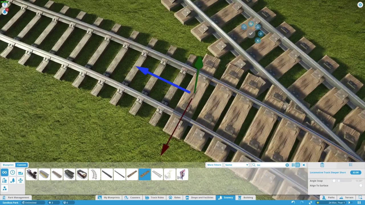 Switch and Railcrossing - Planet Coaster