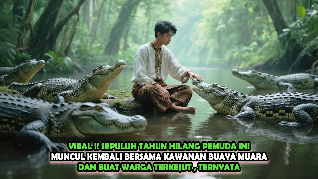 VIRAL !! 10 TAHUN HILANG DIHUTAN PEMUDA INI MUNCUL KEMBALI BERSAMA KAWANAN BUAYA , RAHASIA BESAR ..