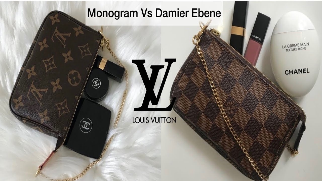 LOUIS VUITTON MINI POCHETTE // MONOGRAM VS DAMIER EBENE | Pros & Cons, Thoughts, Worth having both?!