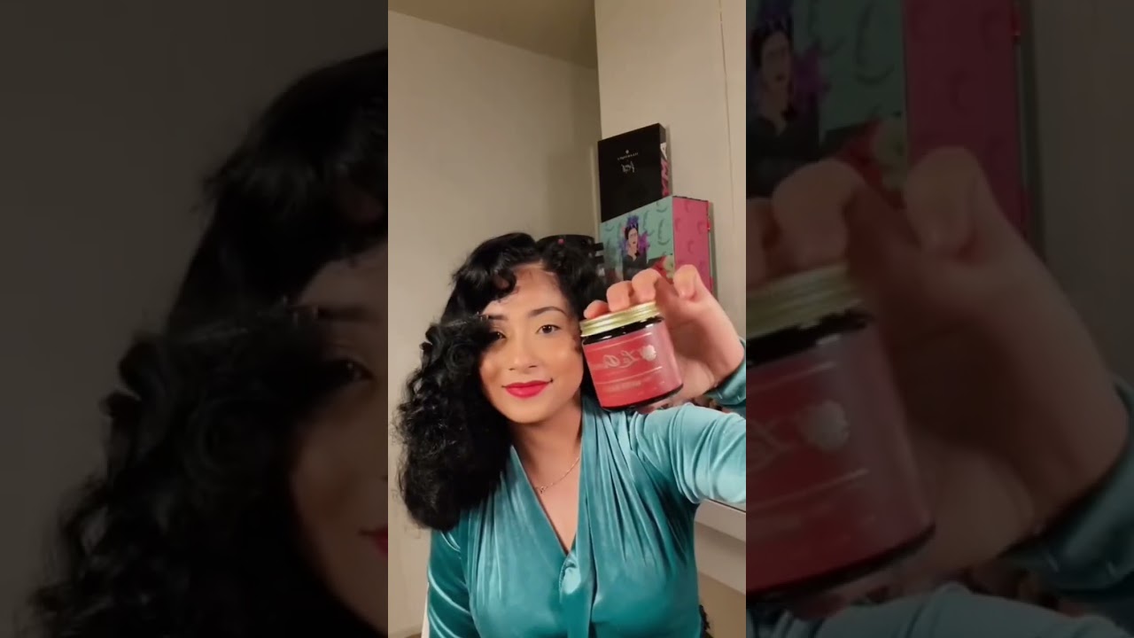 My favorite #1940s inspired BRUSHOUT #heatlesshairstyles #pinup #1950s  #hairstyle #hairtutorial