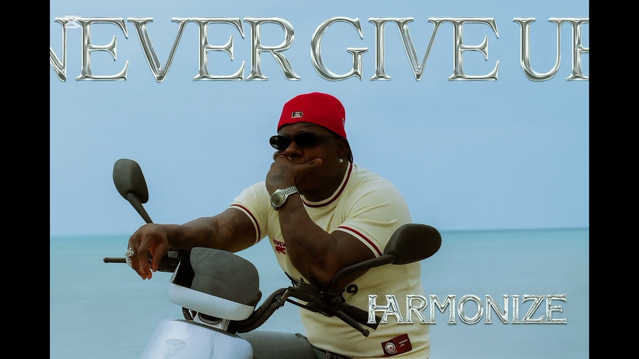 Never give up - Harmonize ( Official Music Visualiser) 