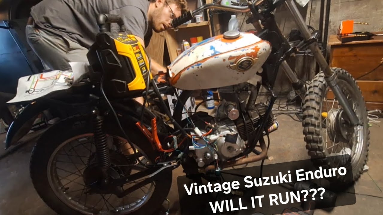 70s Suzuki Enduro Gets a 110cc Chinese Engine - WILL IT RUN?