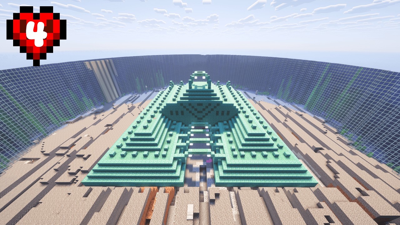 J'ai Vidé un TEMPLE de L’OCÉAN sur Minecraft HARDCORE !