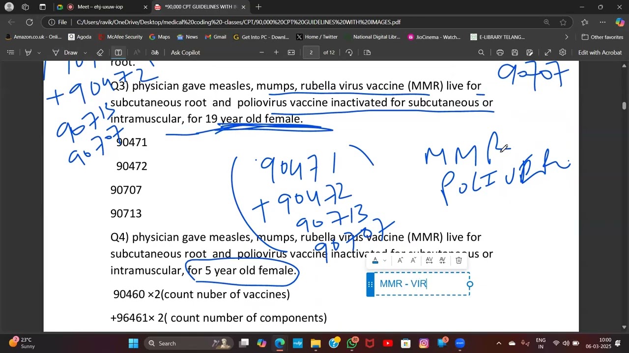 16TH CLASS CPT 90K MEDICINE PART 1 #cpcexam #medicalcoding #aapc #cpctraining #education #medical
