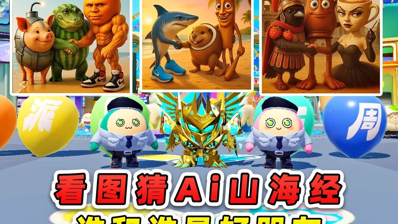 蛋仔派對：看圖猜Ai山海經？誰和誰是好朋友，結局讓人意想不到！