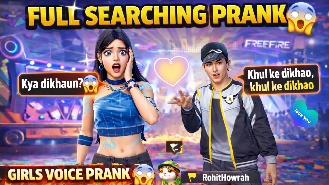 Girls Voice Prank 😱 | Free Fire Funny Reaction 😂 | OP Prank Video