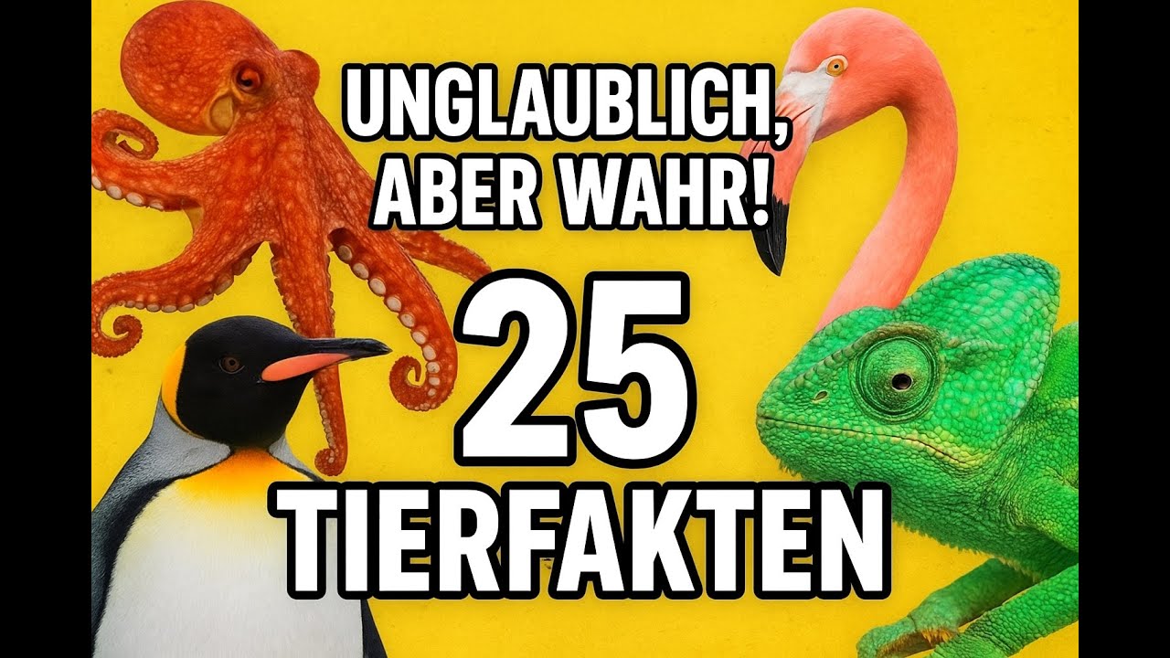 25 Unglaubliche Tierfakten, die du nicht glauben wirst!