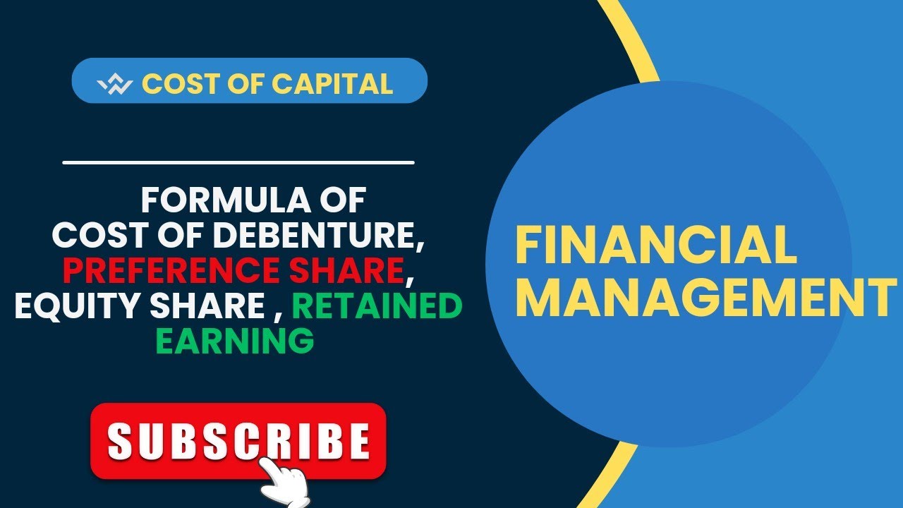 Formula to Calculate Cost of Capital/Cost of Debenture /Preference Shares/ Equity share/ #formula