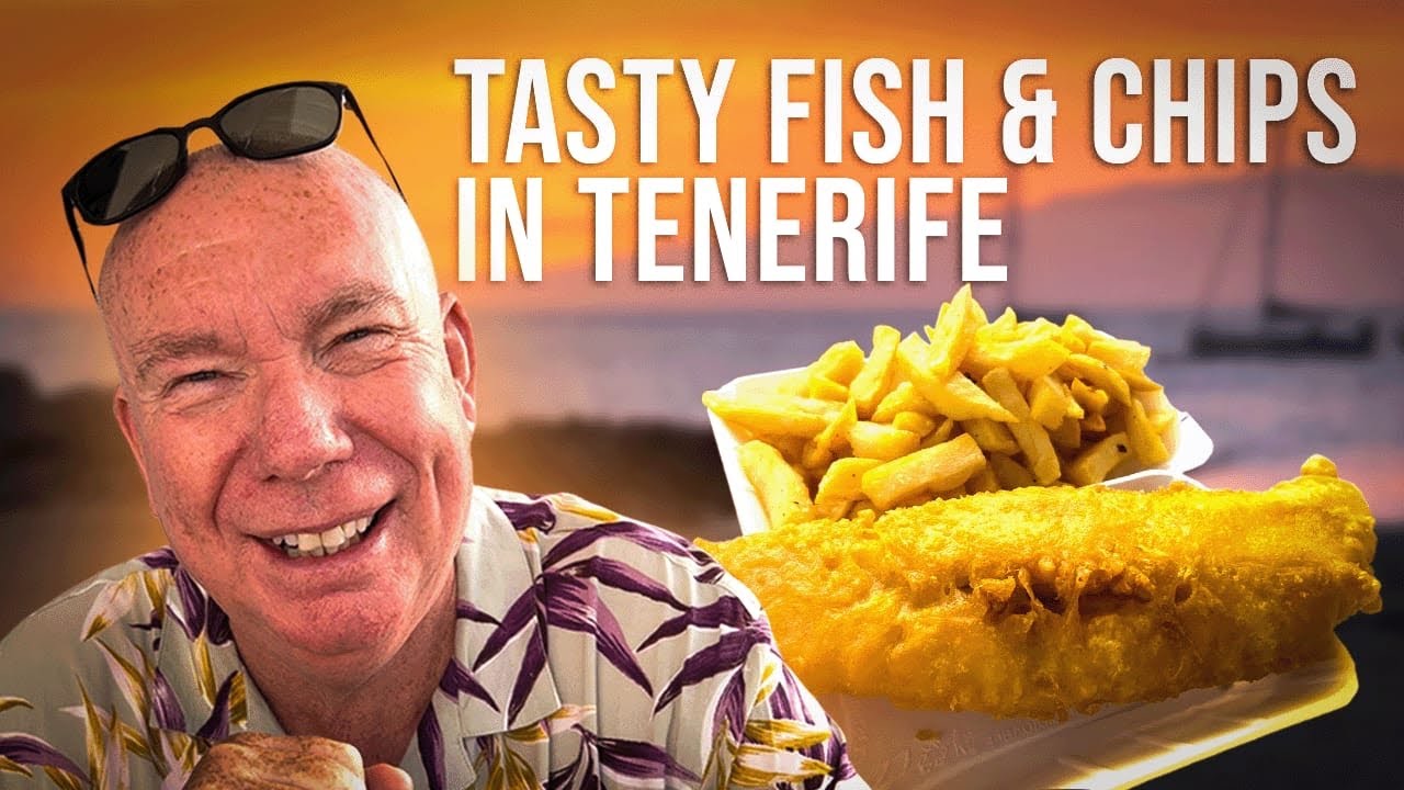 TASTY FISH & CHIPS! Chippy Dinner in Tenerife! ☀️ Canary Islands!