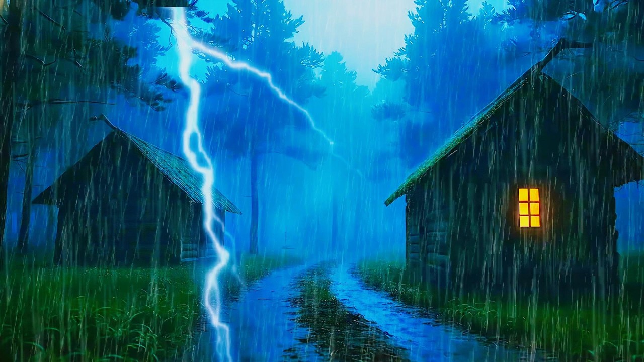 🌩️ HEAVY RAIN AND THUNDER SOUNDS - DEEP SLEEP | Powerful Thunderstorm for Sleeping - Ultimate Rain