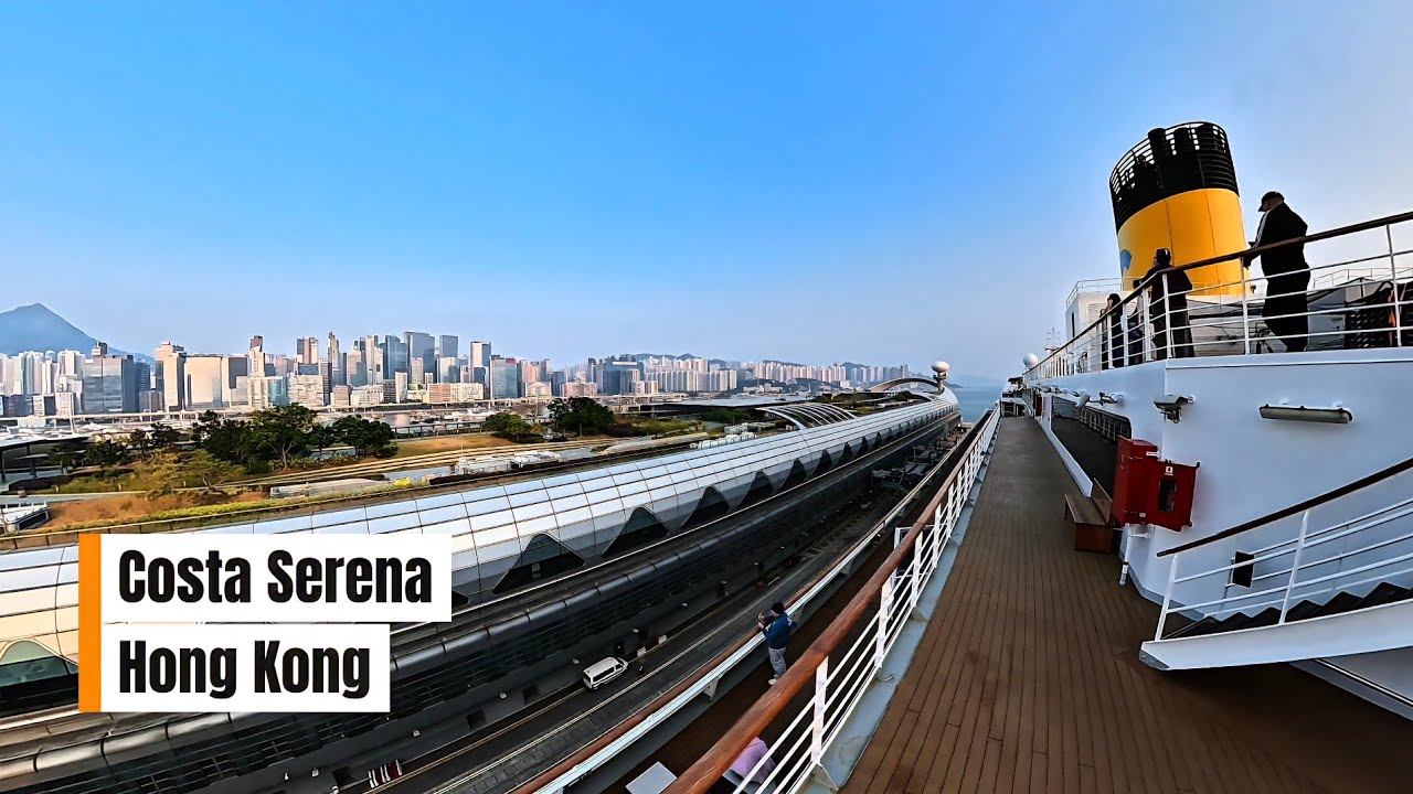 Costa Serena Embarcation and departure from Hong Kong