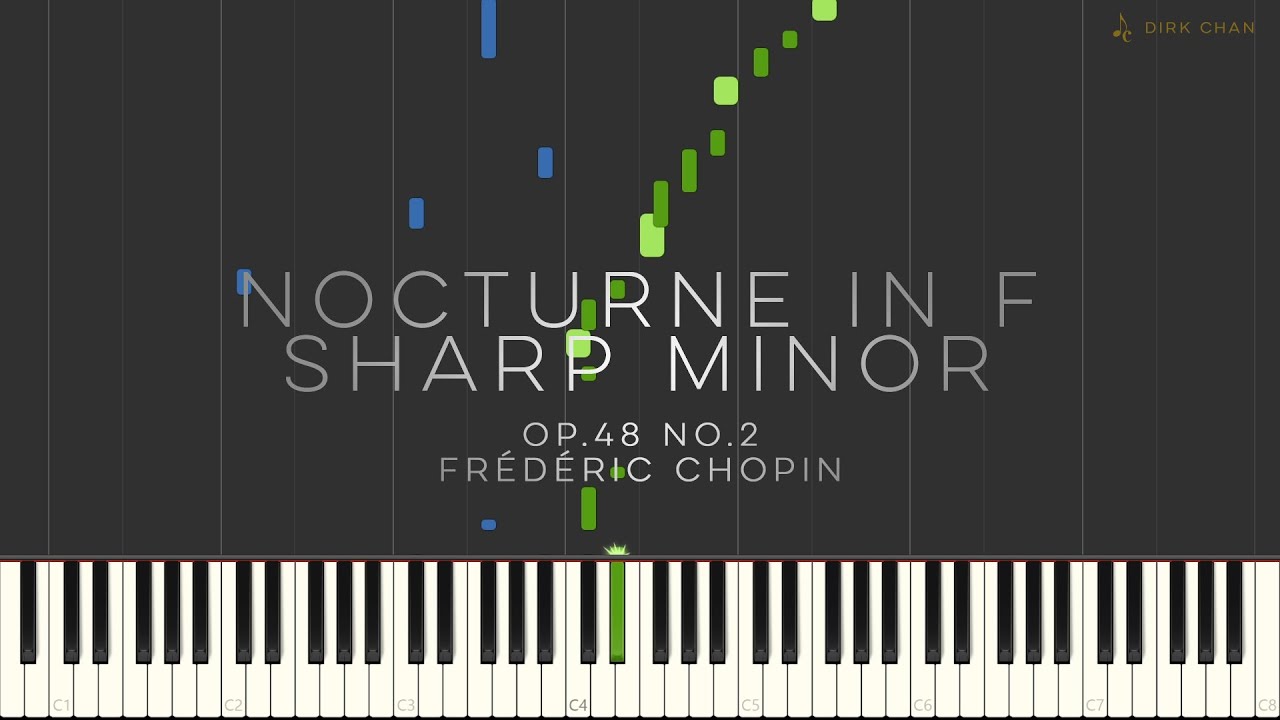 Chopin Nocturne Op.48 No.2 Tutorial (Synthesia) in F Sharp Minor Piano &ndash; Dirk Chan