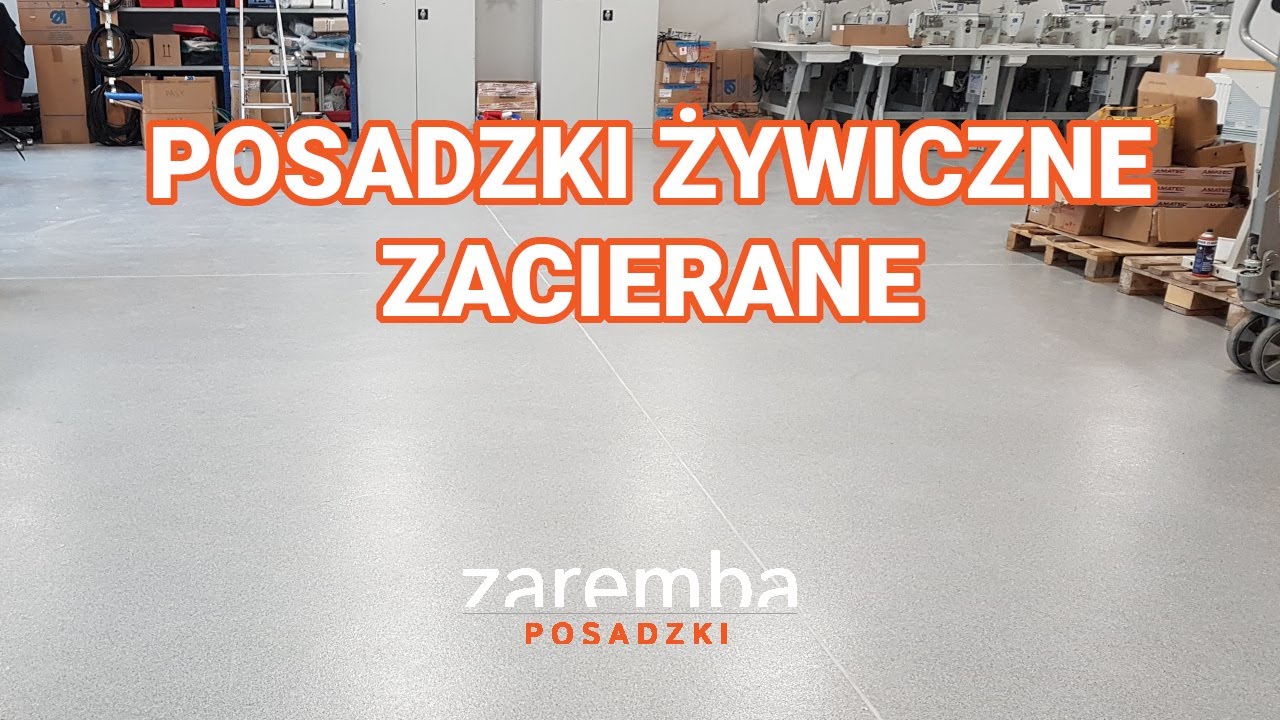 Posadzki żywiczne zacierane - technologia, cena, realizacje