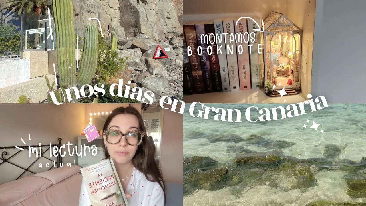 VLOG EN GRAN CANARIA | Montamos un BOOKNOOK, PLAYA en enero y hablamos sobre libros y Youtube 🍣📒📹