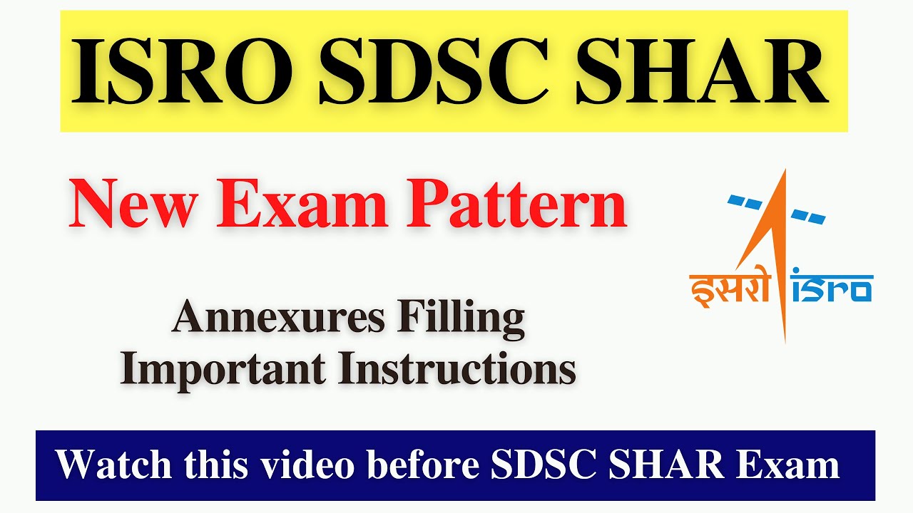 ISRO SDSC SHAR New Exam Pattern | Watch this video before SDSC Exam