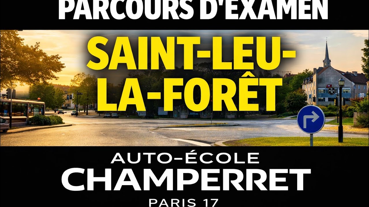 Saint-Leu-la-Forêt 9 – Parcours d’examen Permis B | Auto-école Paris 17e | Rue Guersant