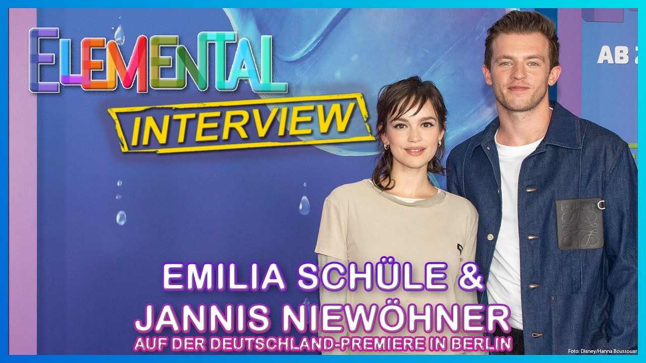 ELEMENTAL Premiere mit Emilia Schüle und Jannis Niewöhner in Berlin - Interviews vom roten Teppich
