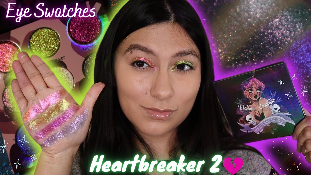 ELECTRUM COSMETICS HEARTBREAKER 2 PALETTE EYE SWATCHES & COMPARISONS 💔✨