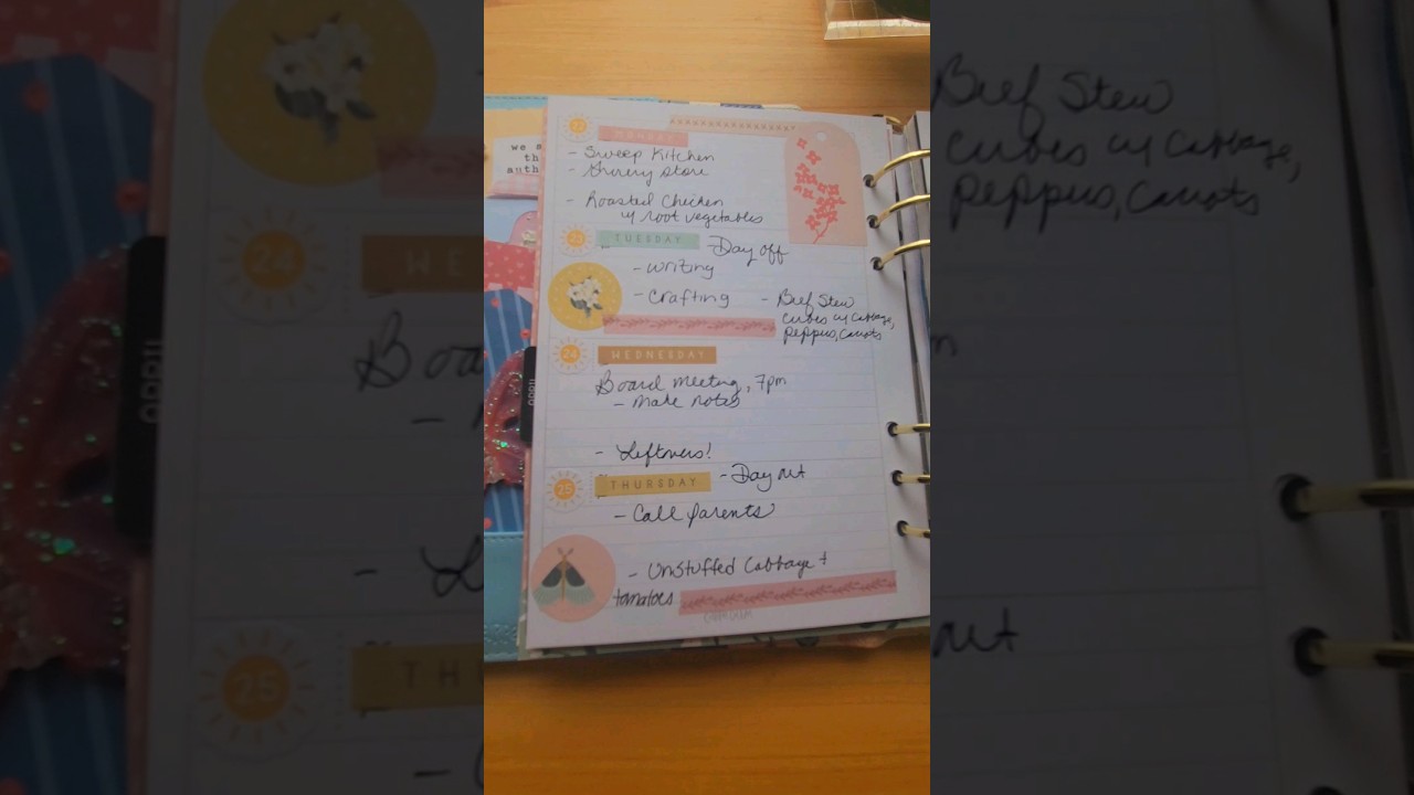 Planner Time!🌸 #a5ringplanner #a5rings #a5planner #a5 #plannergirl #plannercommunity #planwithme
