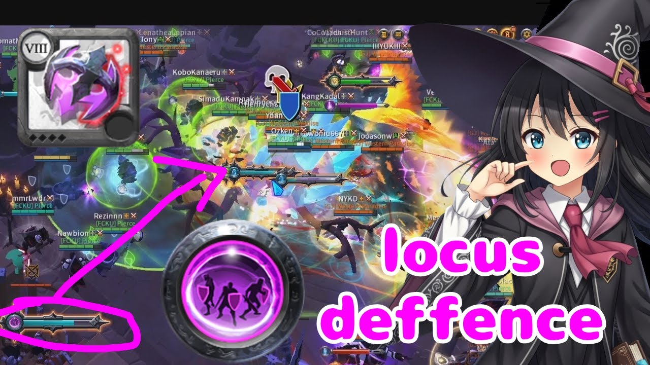 邪悪な軌跡のお時間です！in purple castle【アルビオンオンライン】（albion online  MMORPG pvp zvz　locus #albiononline #zvz