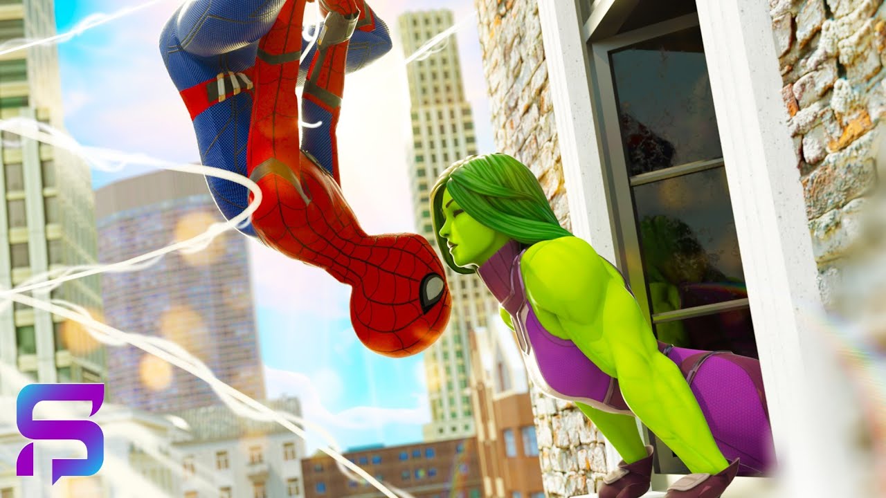 SPIDER-MAN'S KISS FOOLS SHE-HULK.... ( Fortnite Short )