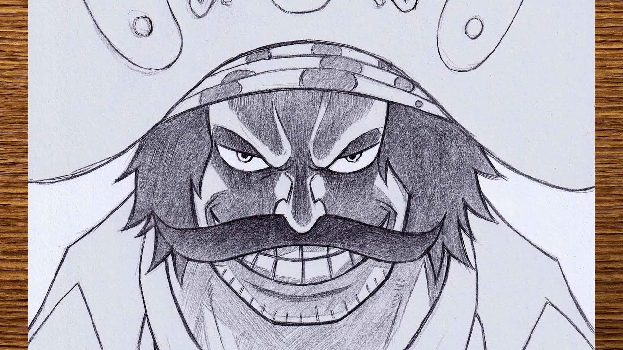 How to draw Gol D. Roger from One Piece | Gol D. Roger drawing step by step | Tutorial