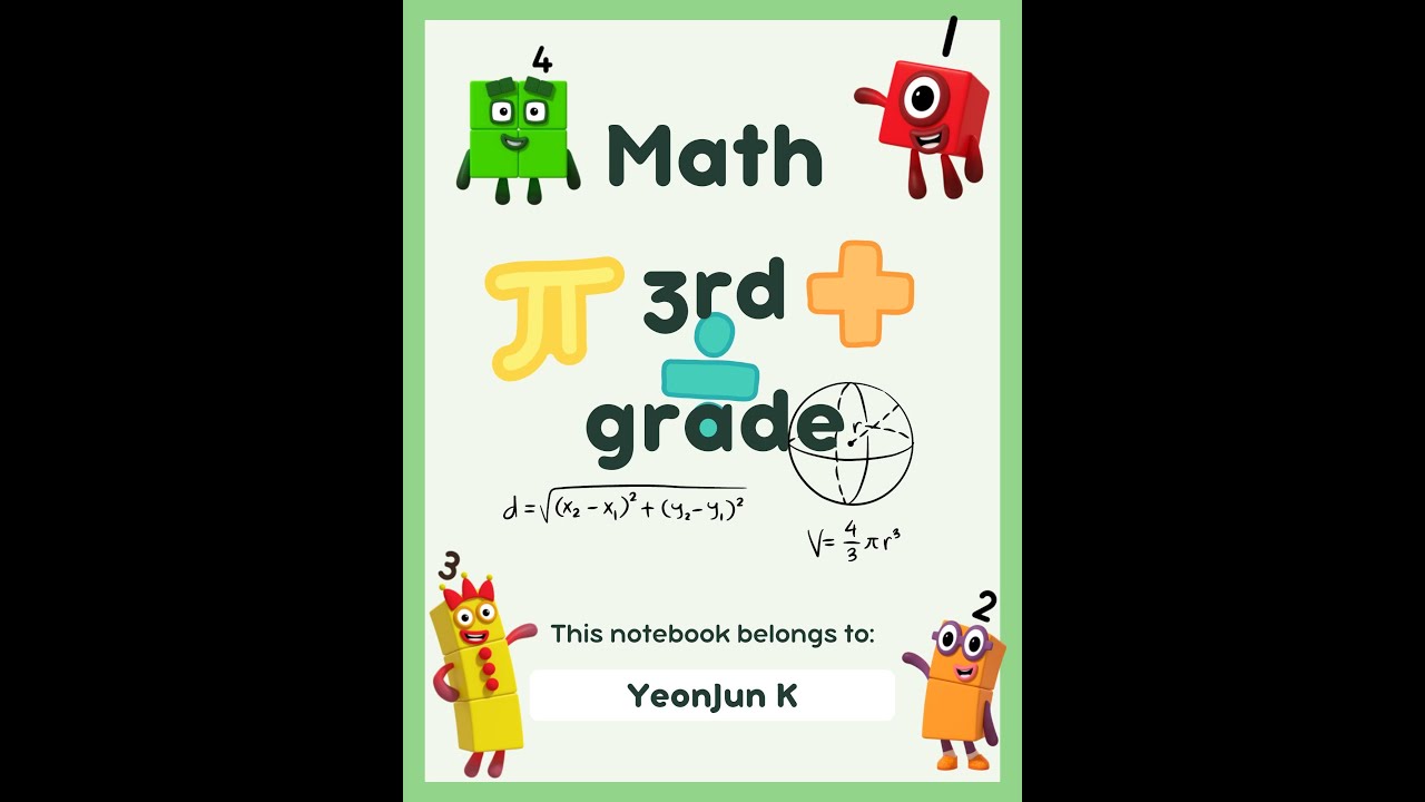 NUMBERBLOCK TEST 1 Math Homework with numberblock friends
