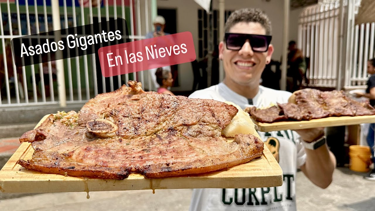 Los ASADOS y SANCOCHOS gigantes de las Nieves en Barranquilla