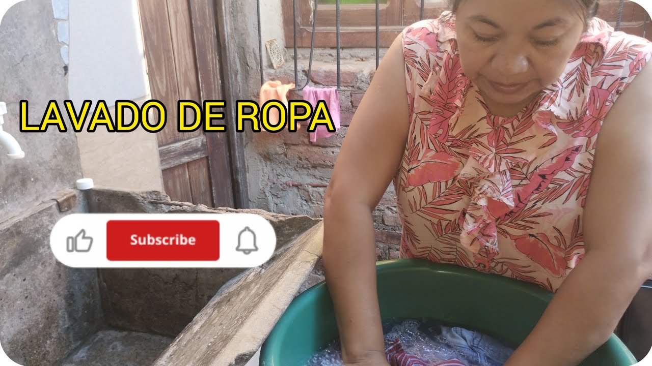 Lavando ropa 