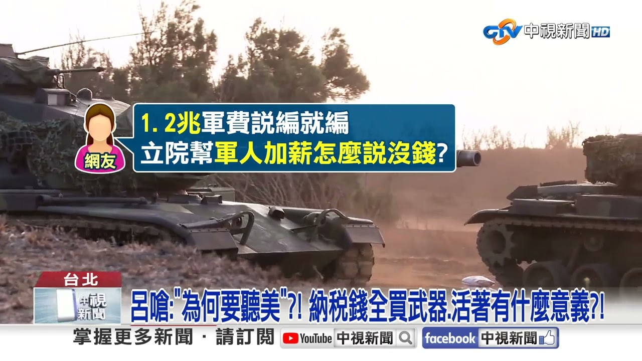 1.2兆軍費?! 呂轟:憑啥聽美