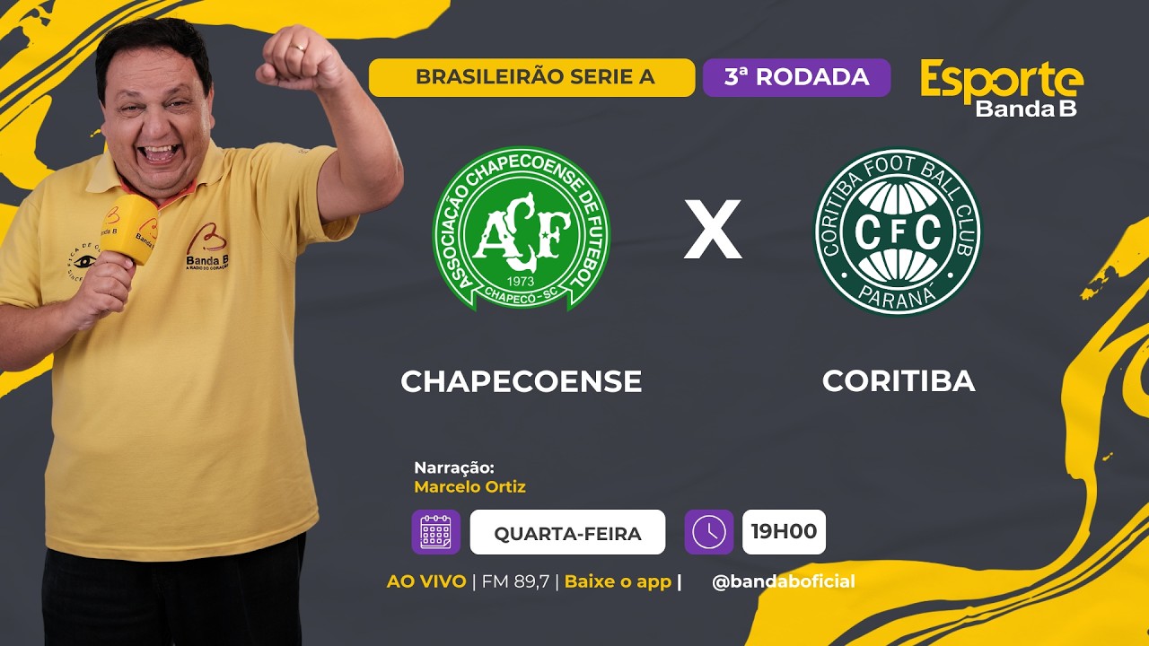 🛑#AOVIVO - CHAPECOENSE X CORITIBA - BRASILEIR&Atilde;O SERIE A 2026(11/02)