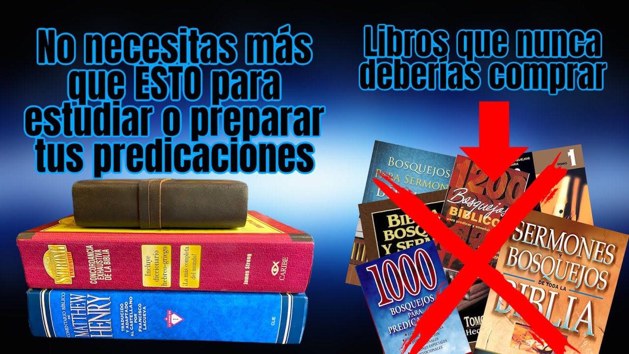 Material para hacer sermones y estudiar la Biblia - Herramientas para hacer bosquejos y sermones