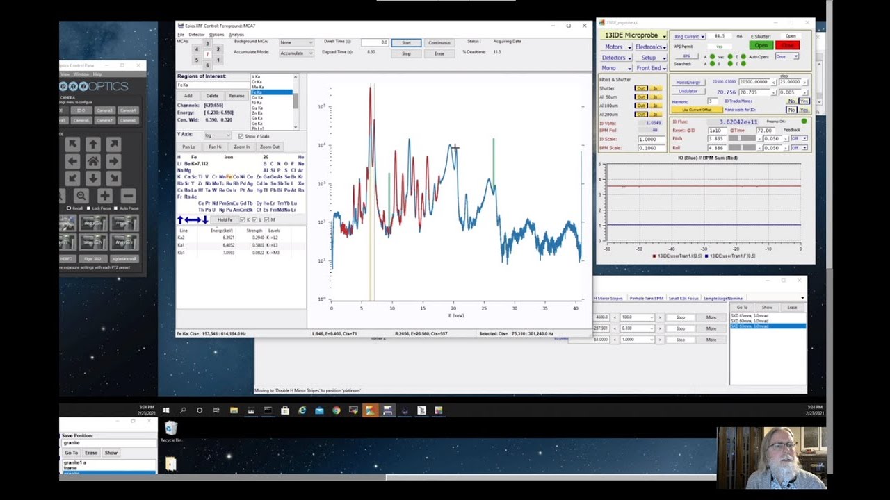 X-ray Microprobe #3: X-ray Fluorescence Spectra