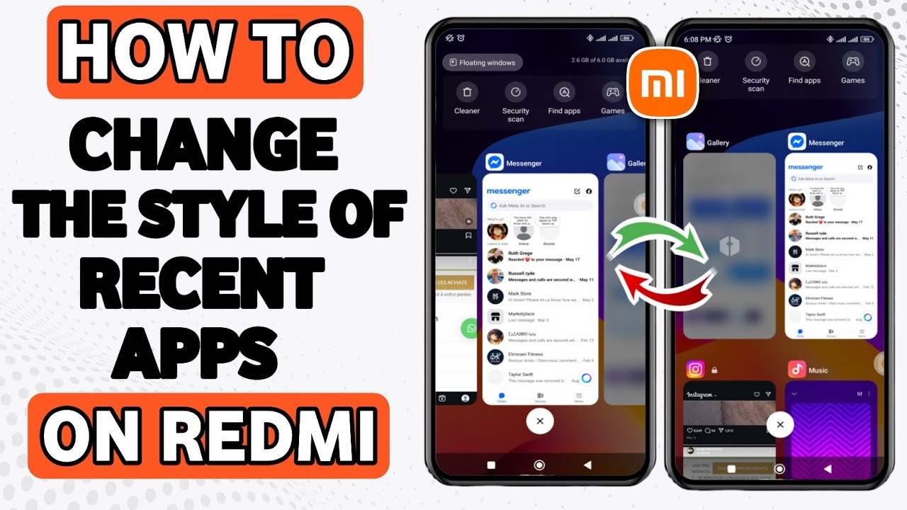 How to change the style of recent apps on Redmi