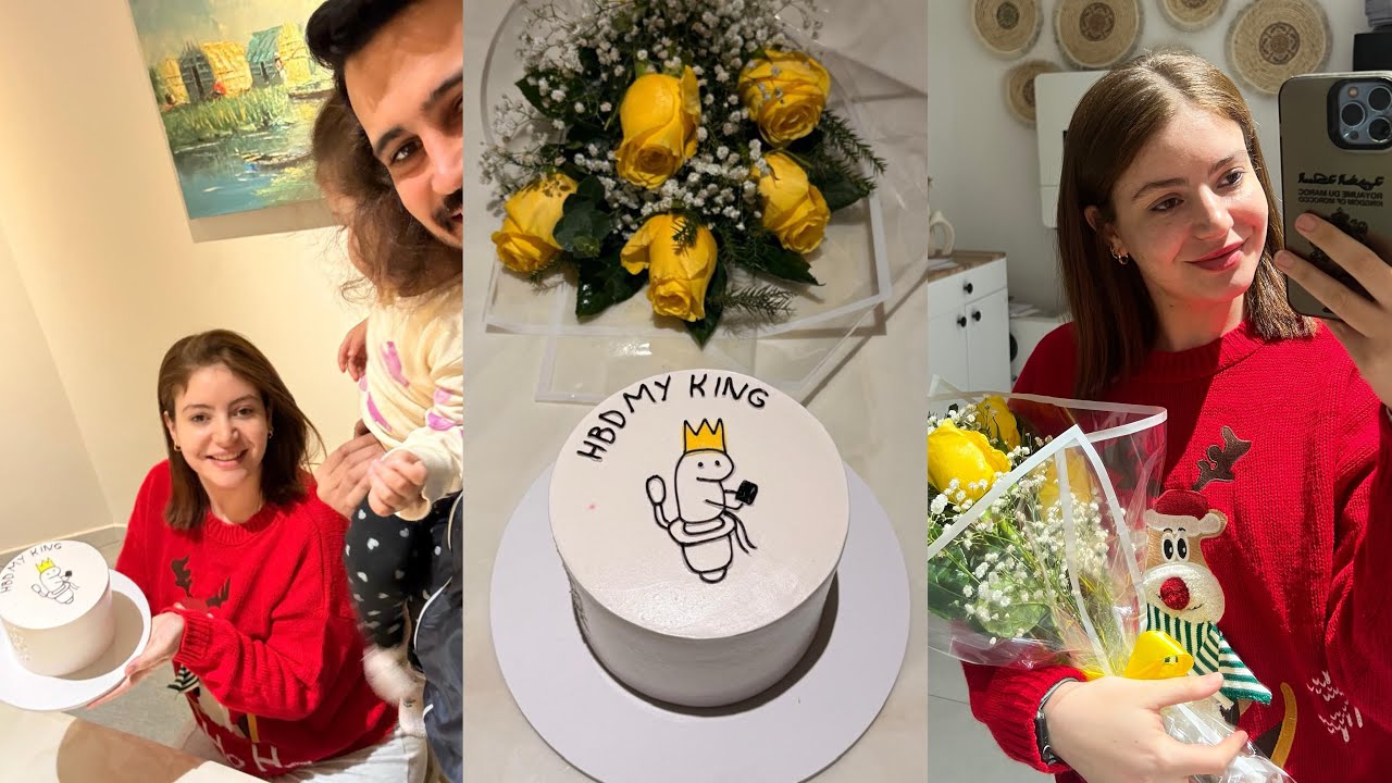 فاجئت زوجي بعيد ميلاده 🎂🎊🎈