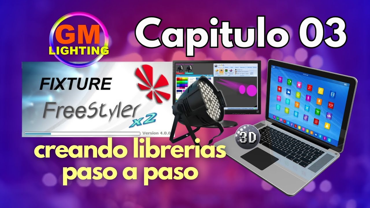 C&oacute;mo Crear un Perfil o Librer&iacute;a en Freestyler DMX | Curso 03 - Aprendiendo Freestyler #GMLighting