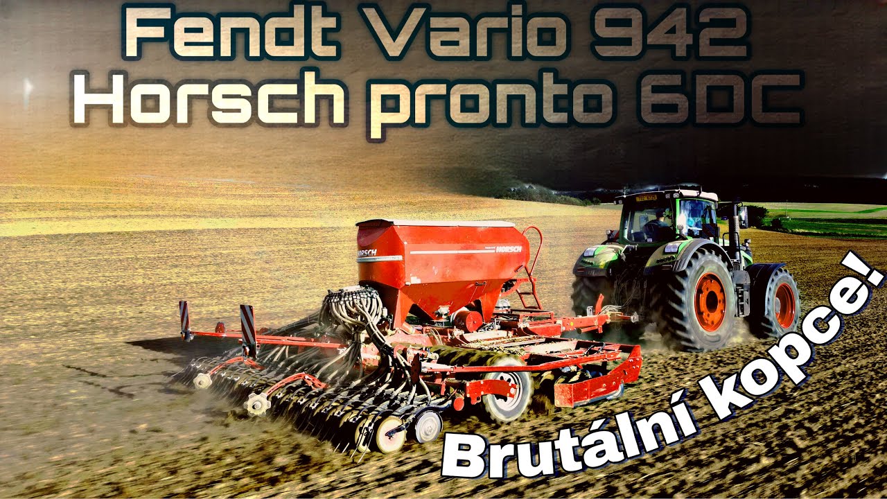 Fendt 942 vario 💚 & Horsch Pronto 6 DC ☘️ - setí - Opavice a.s.