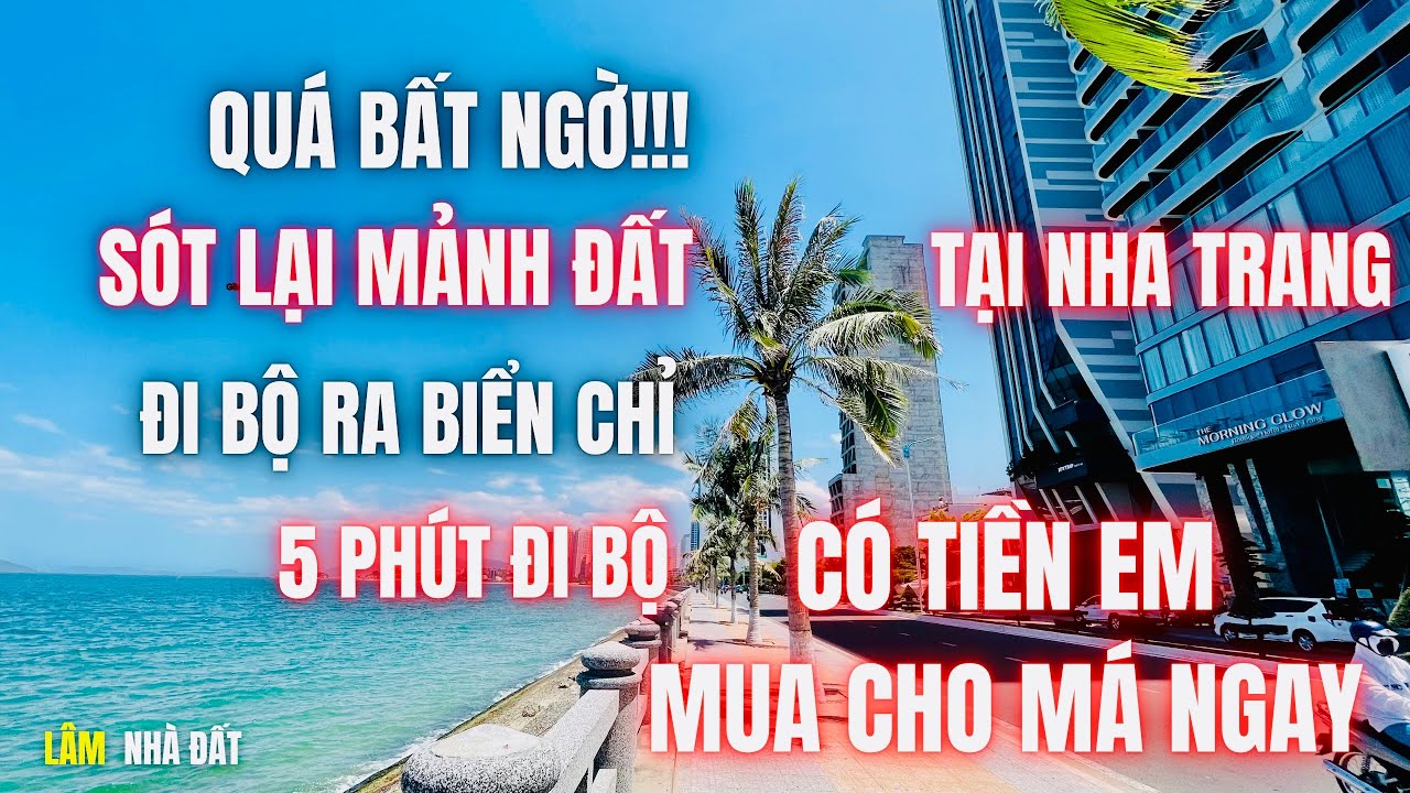 Quá BẤT NGỜ sót lại mảnh đất gần biển NHA TRANG đi bộ tắm biển 5 phút có tiền em mua ngay cho MÁ Ở