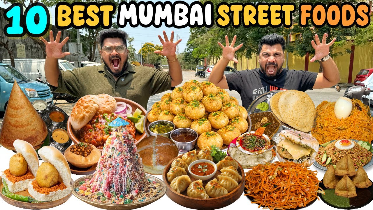 10 Best Street Foods of Mumbai 🇮🇳 | Ultimate Local Food Challenge 🔥