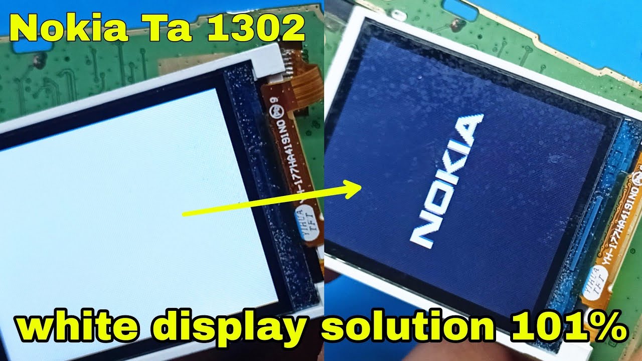 Nokia TA 1302 White Display Problem Solution | Nokia TA-1302 White Display Jumper Solution 