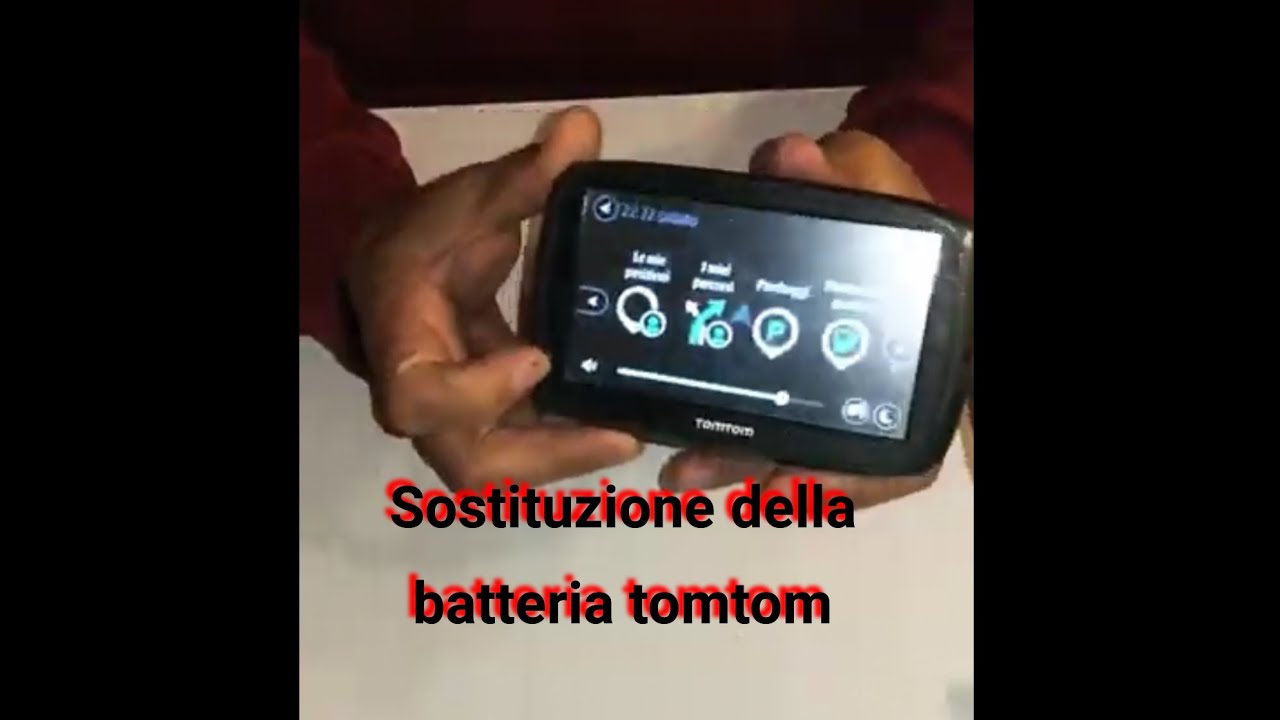 sostituzione batteria e lcd navigatore tomtom